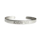 Know Justice Know Peace Cuff Bracelet