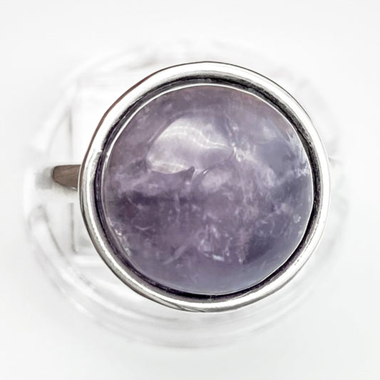 Size 9.5 Amethyst Dome Ring
