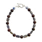 Iolite, Garnet, & Sodalite Beaded Bracelet