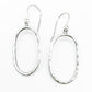 Hammered Oval Earrings