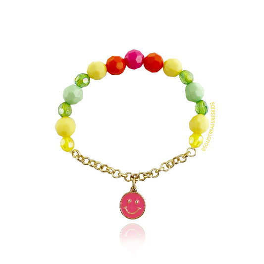 Smiley Face Chain Bracelet