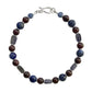 Iolite, Garnet, & Sodalite Beaded Bracelet