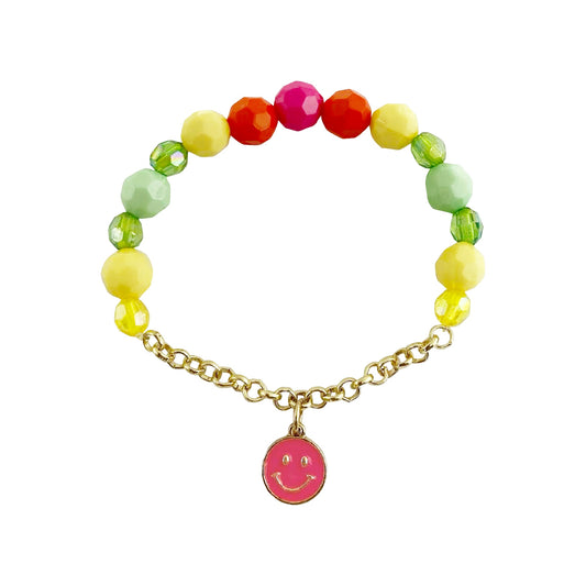 Smiley Face Chain Bracelet