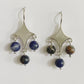 Celestial Star Earrings with Sodalite