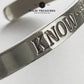 Know Justice Know Peace Cuff Bracelet